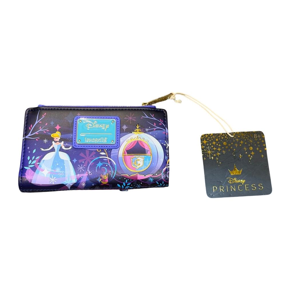 Disney Cinderella Castle Series Loungefly Flap Wallet Limited Edition